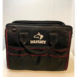 Husky large tool bag water resistant 16" x 10" x 13" 191278 black